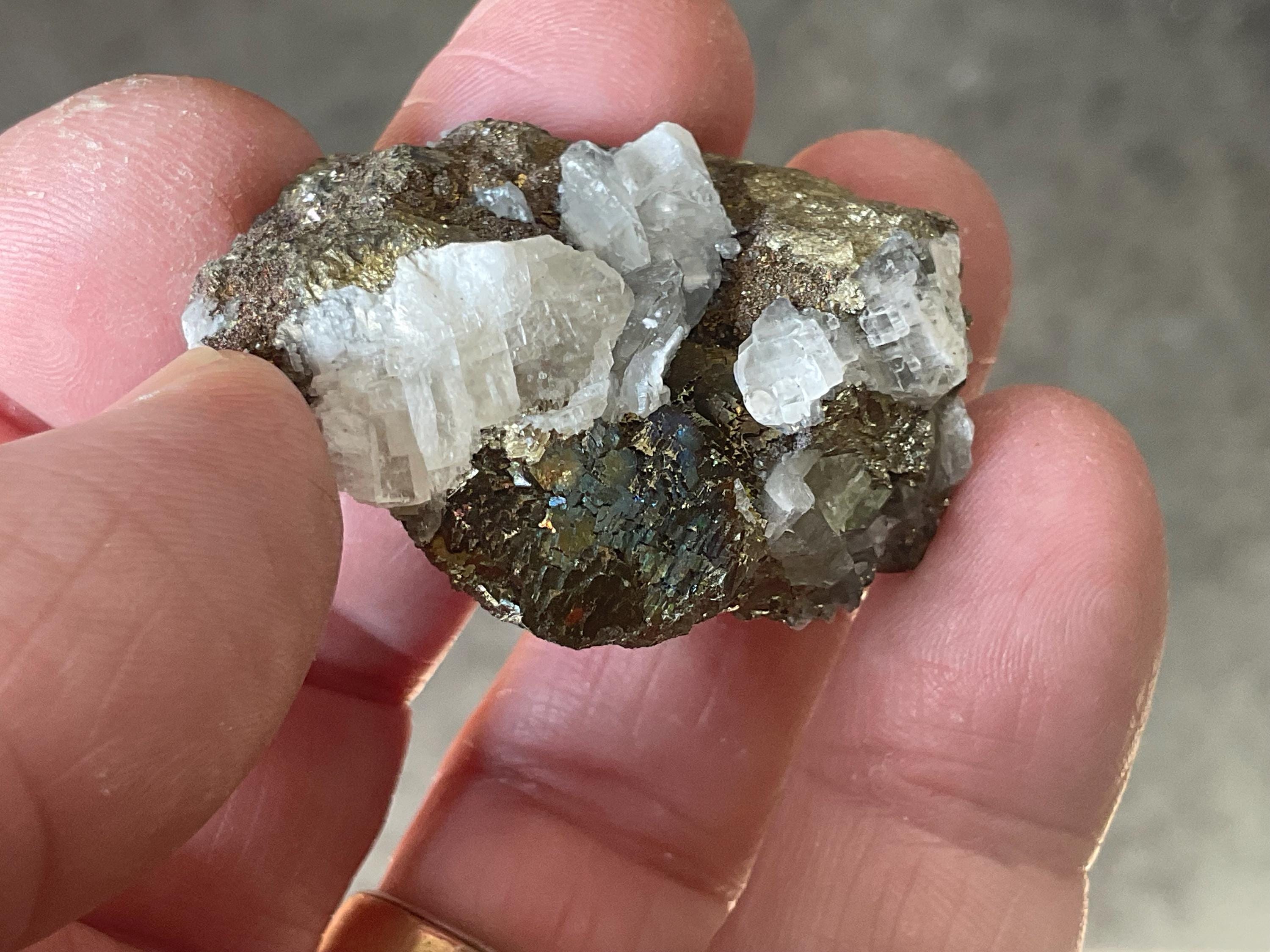 28g Calcite with Chalcopyrite Specimen C from Inner Mongolia