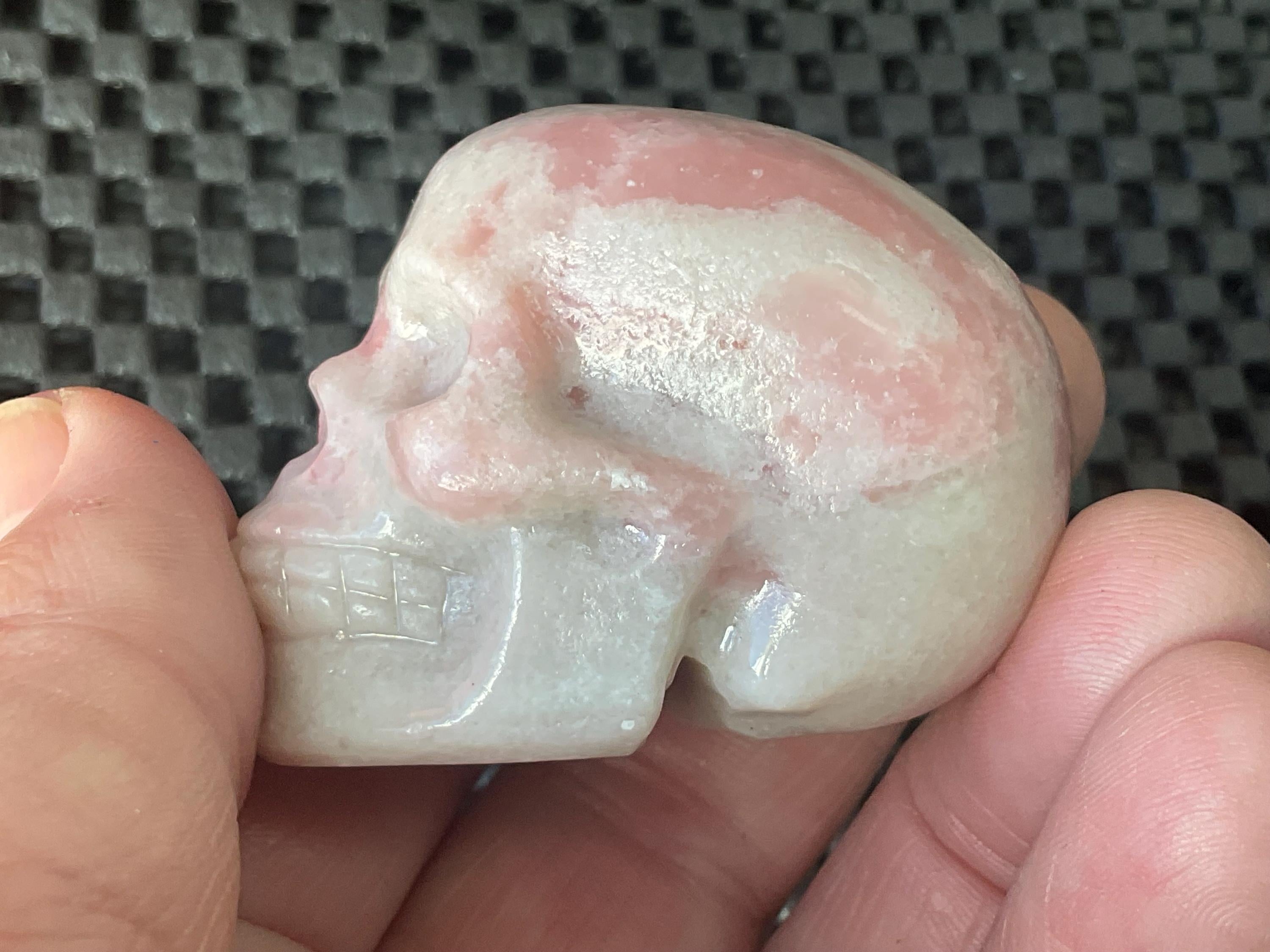 94g Pink Opal Skull B