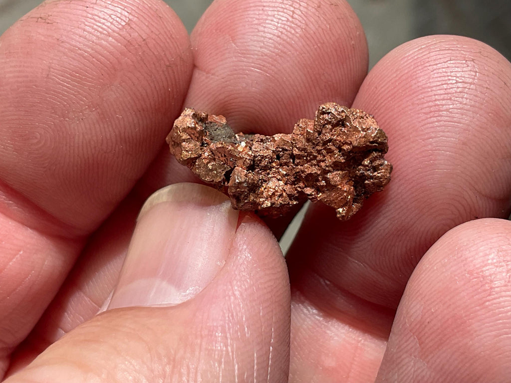 4g Native Copper Pseudomorph after Cuprite Specimen 4B from the Red Dome Mine Australia