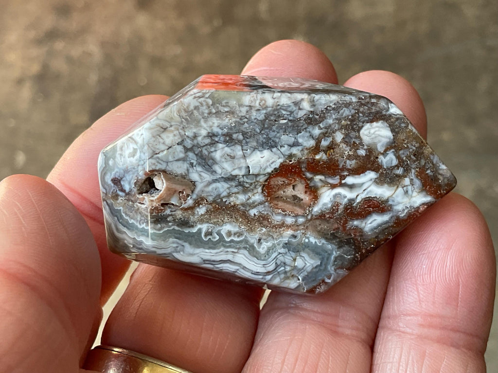 46g Mexican Crazy Lace Agate Freeform 17A