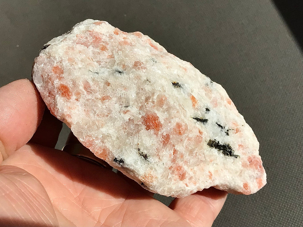 310g Sunstone with Biotite Mica Rough Piece F