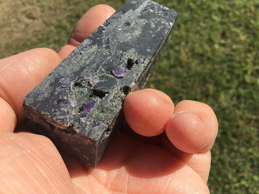100g Sphalerite Generator with Lavender Fluorite and Clear Quartz 2C