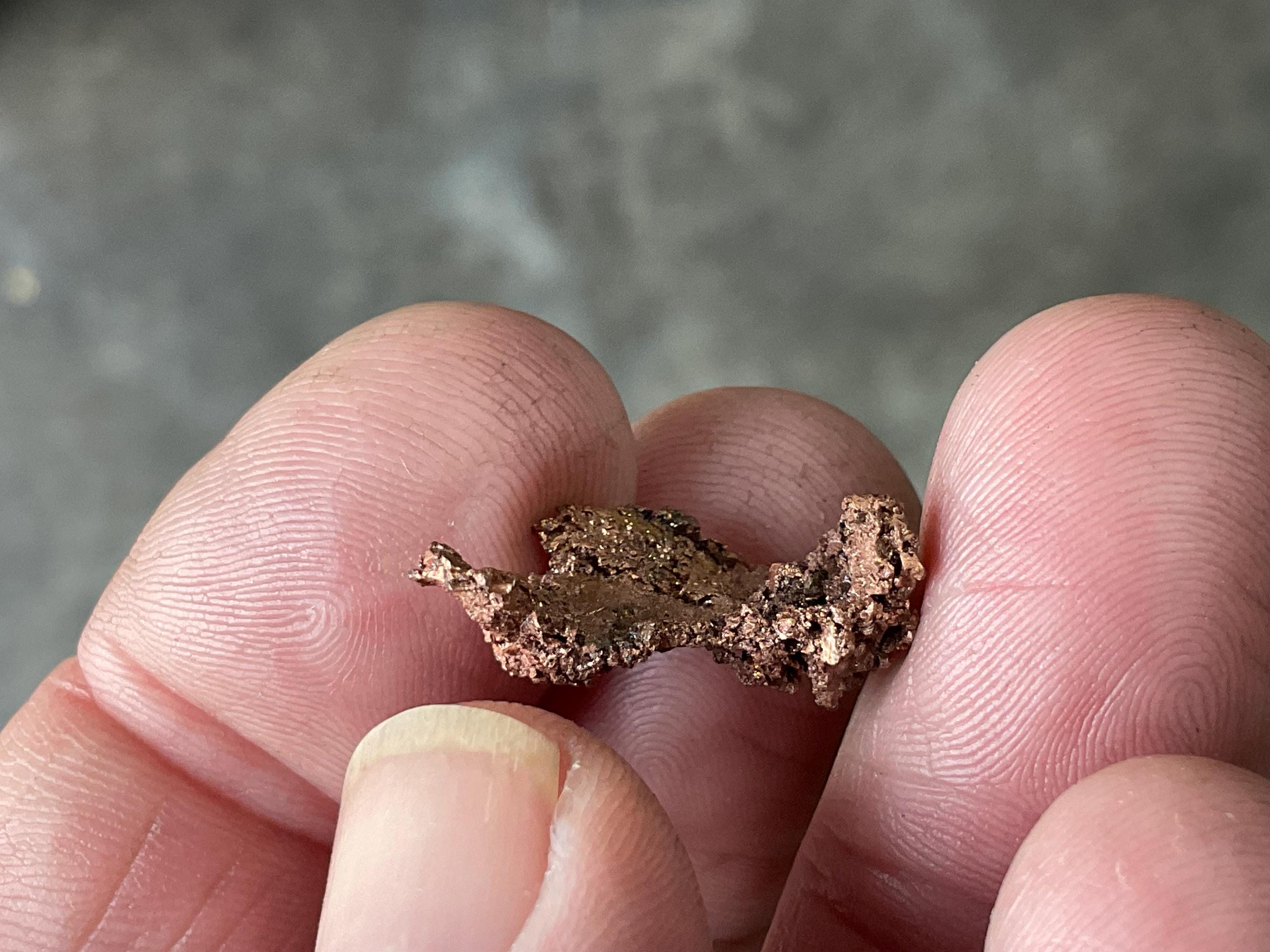 2g Native Copper Specimen 1B from the Red Dome Mine Australia