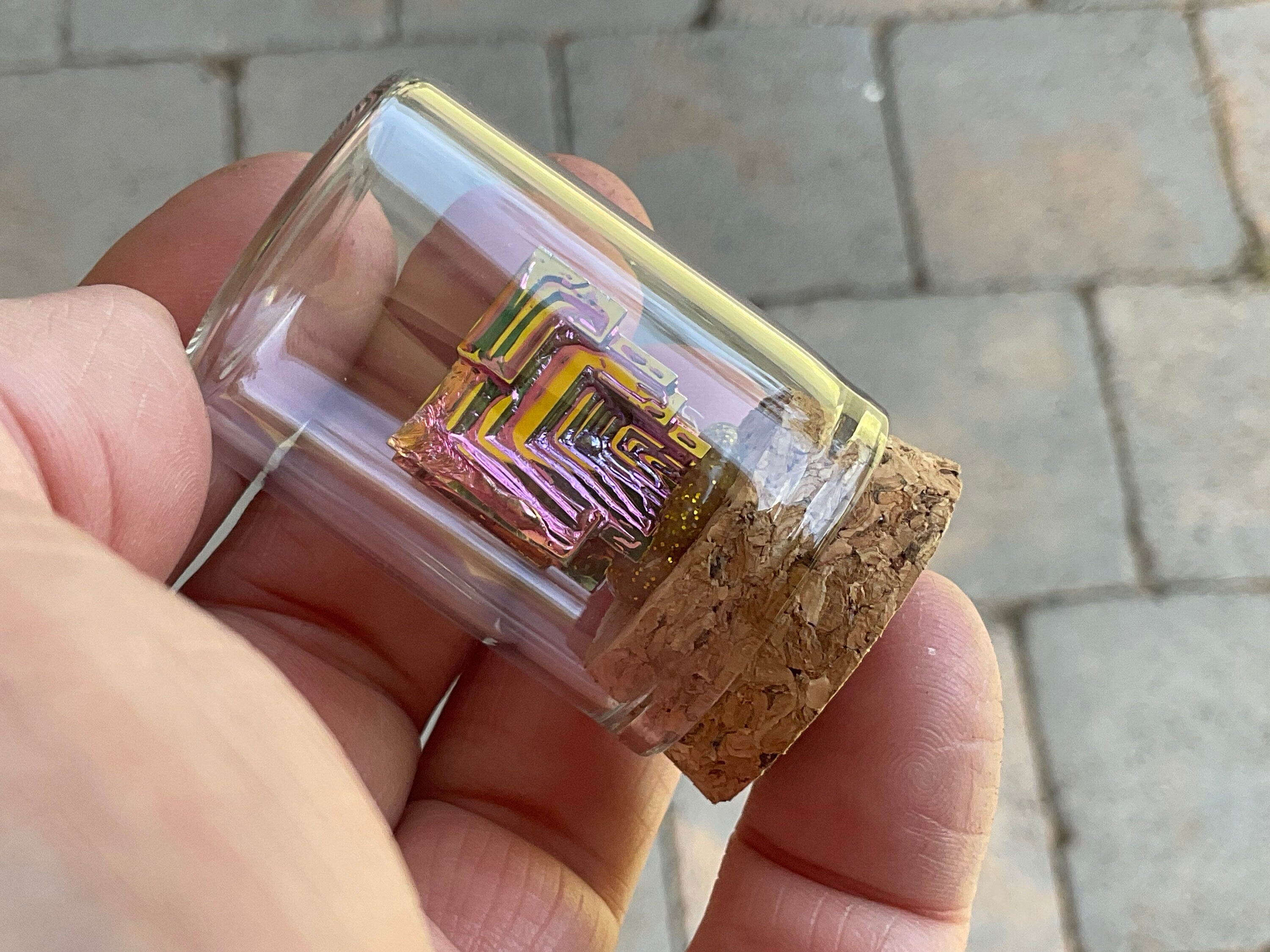 Bismuth Specimen Display Bottle 2B
