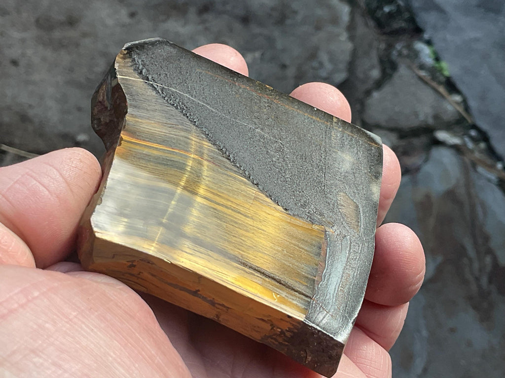135g Molten Hematite Western Australian Tiger Iron Polished Slab 1A