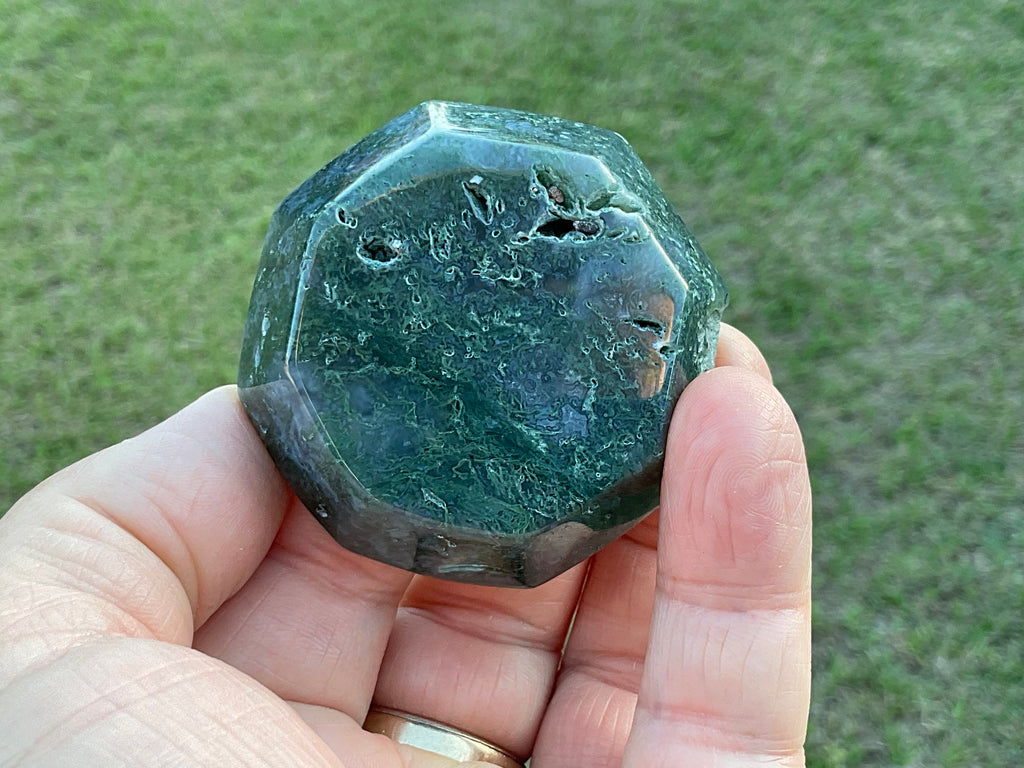 76g Moss Agate Trinket Bowl 5B