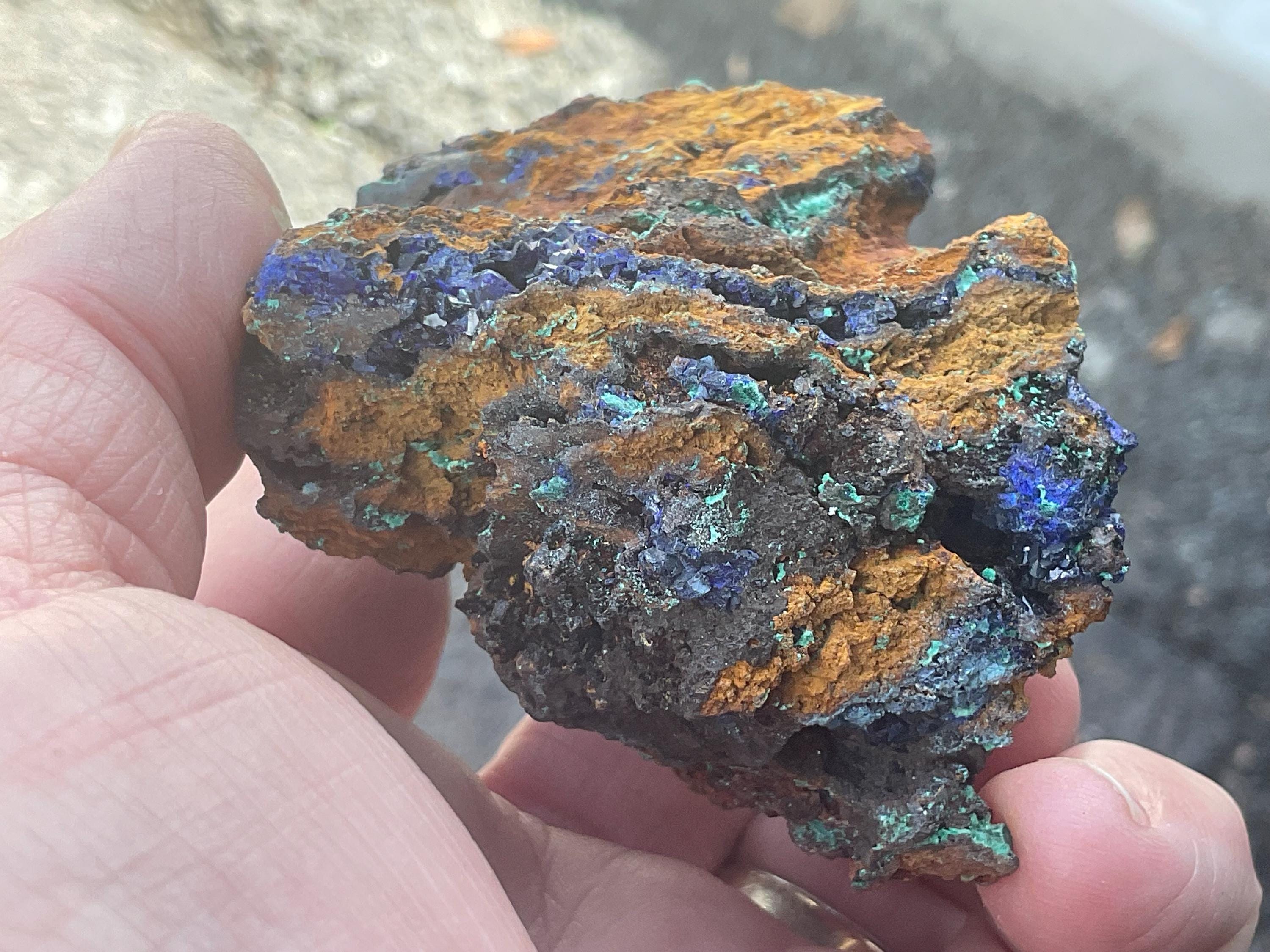 166g Azurite with Malachite Specimen 4B from Anhui, China