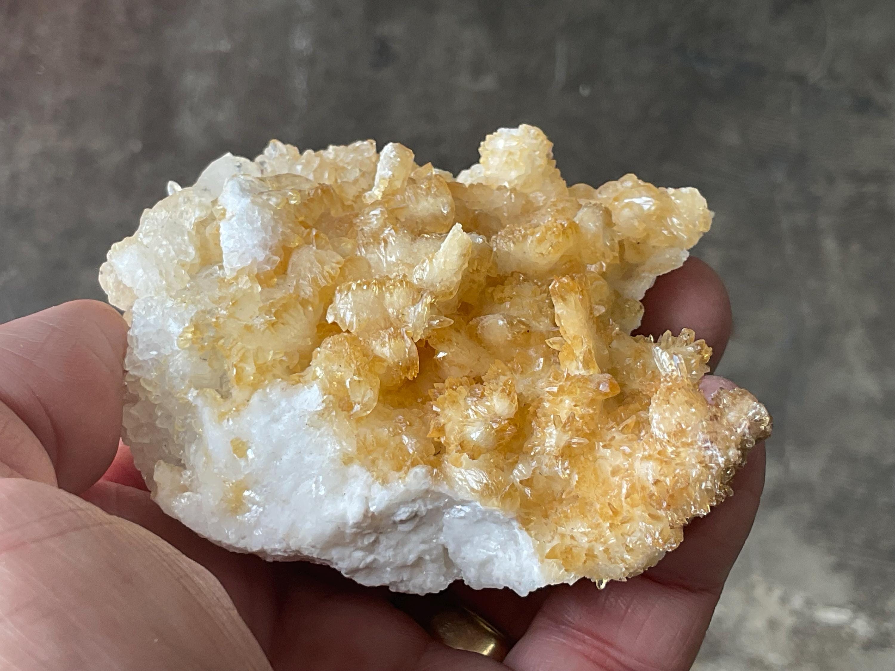 180g Amber Calcite Specimen 4A from Guizhou, China