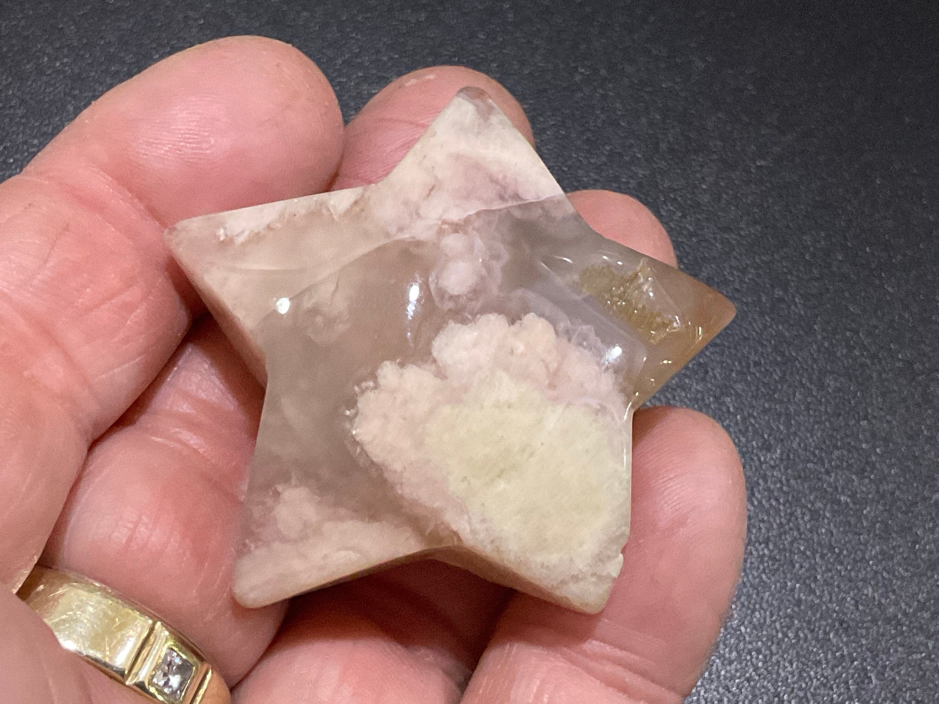 42g Flower Agate Star 7A