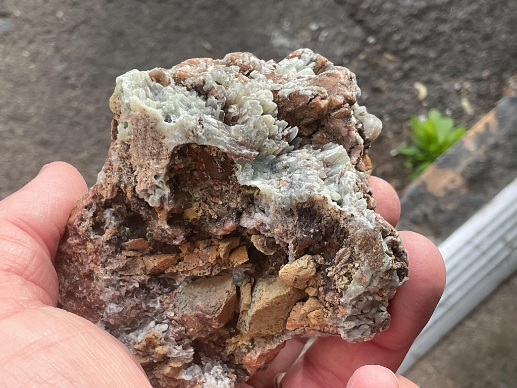 504g Malachite and Selenite on Dolomite Matrix Specimen 3B