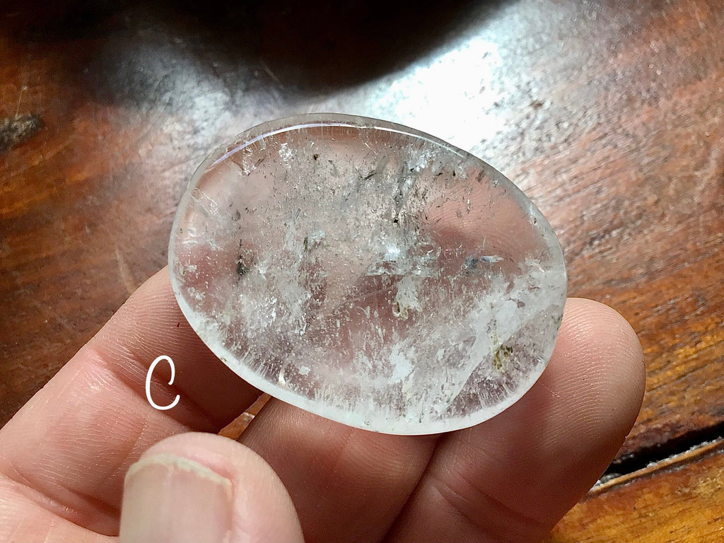 Clear Quartz Thumb Stone Group 3