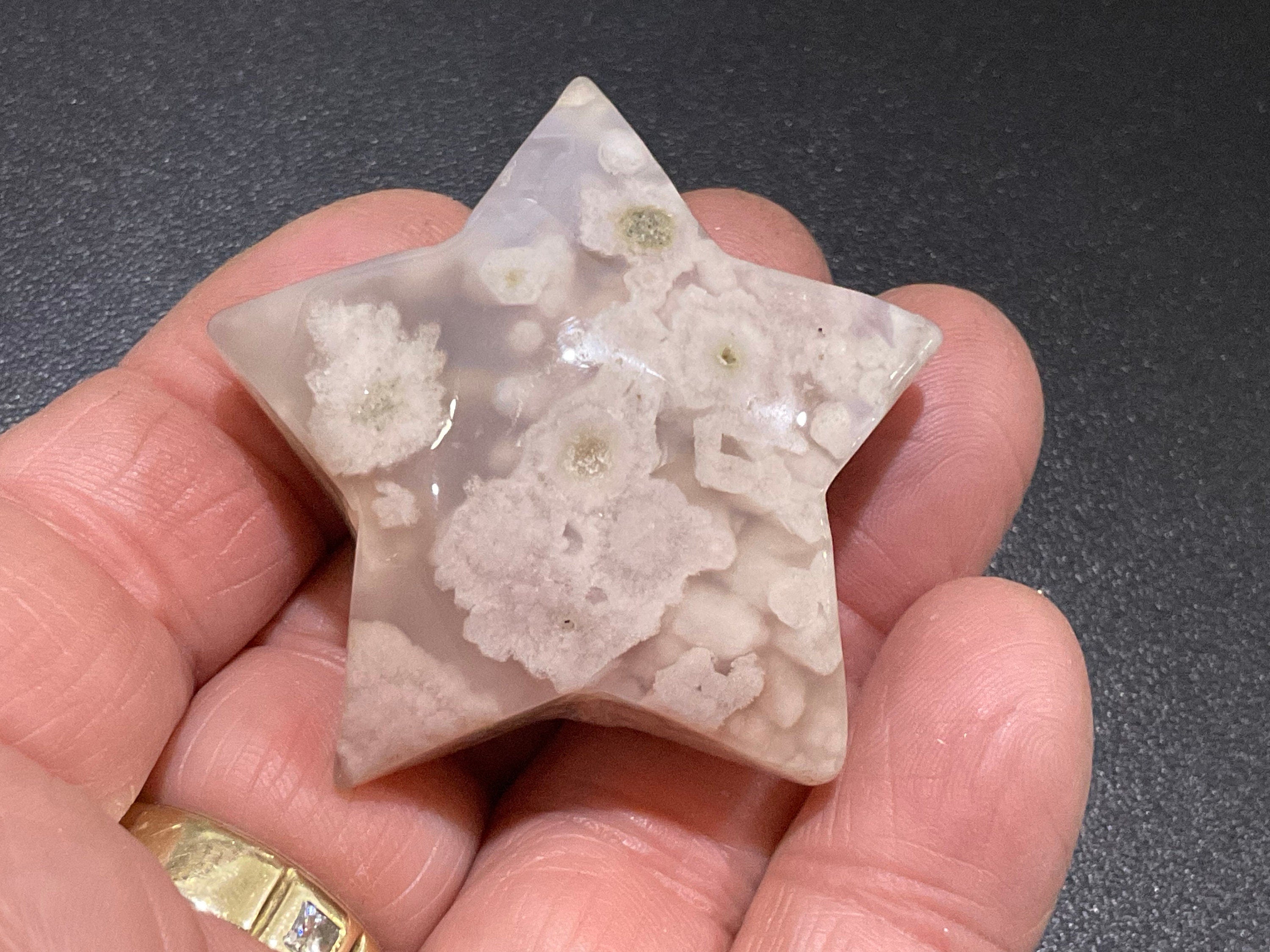 38g Flower Agate Star 8C