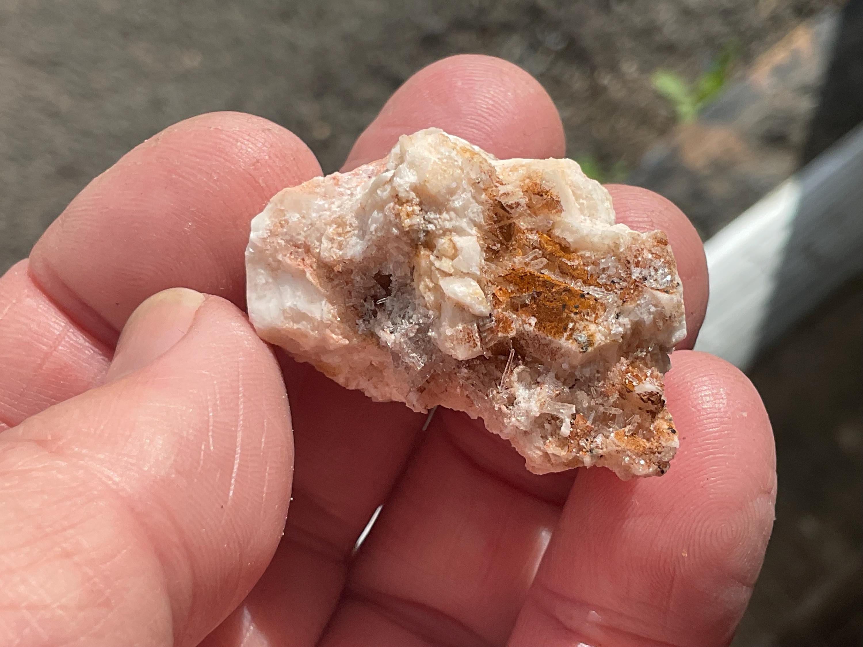 32g White Baryte and Clear Quartz Specimen from South Australia