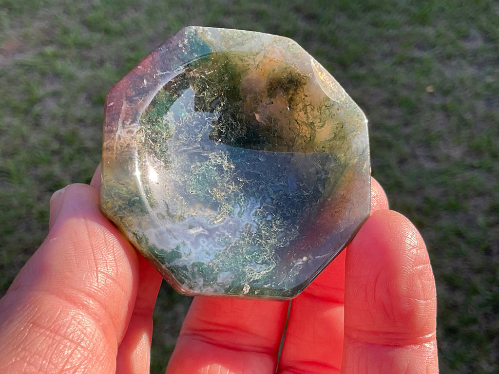 69g Moss Agate Trinket Bowl 4A
