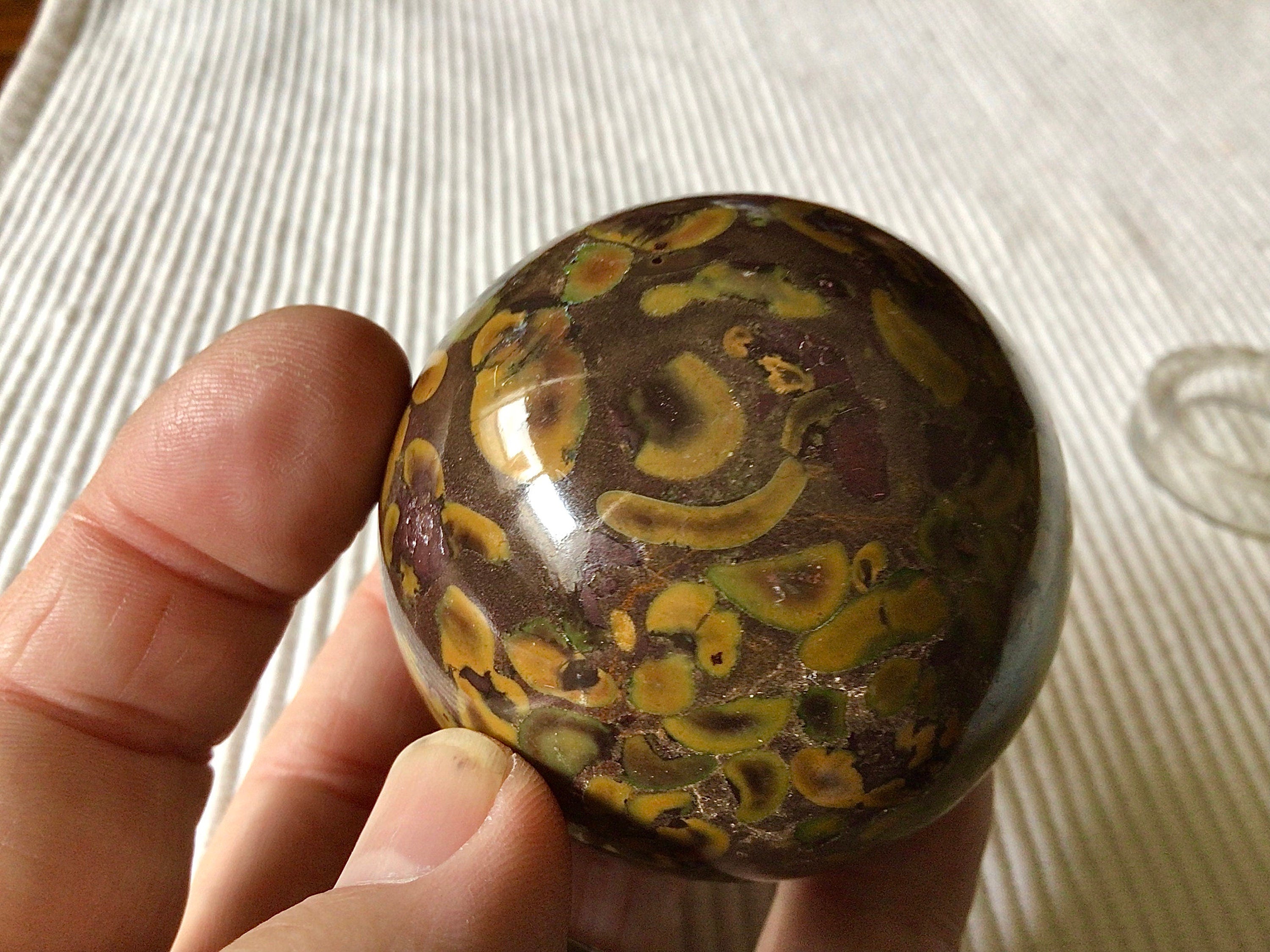 247g Fruit Jasper Sphere C