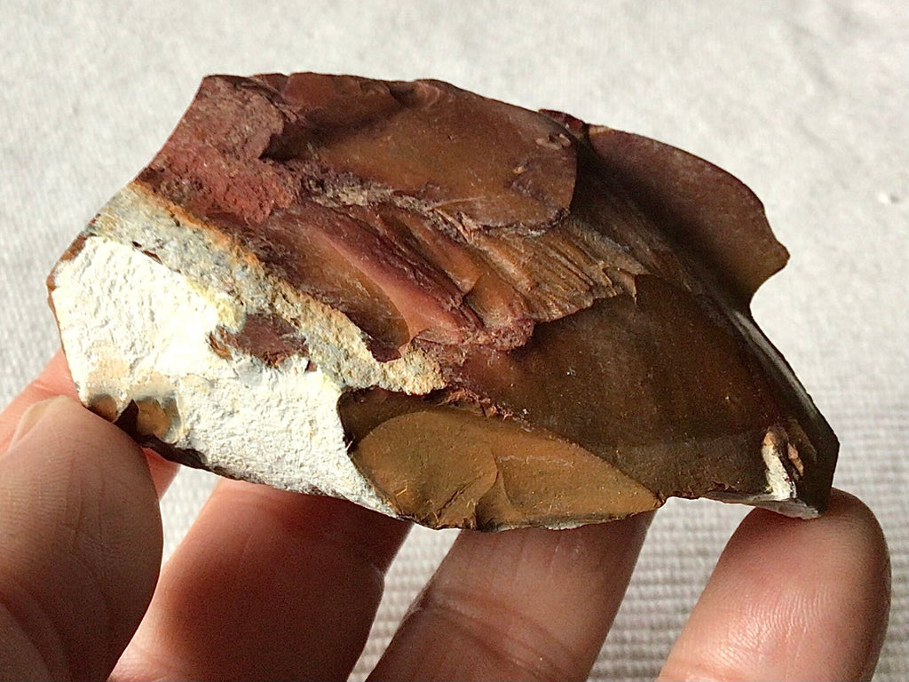 119g Rough Mookaite Jasper piece 8A