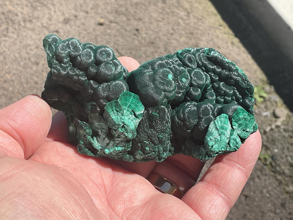 196g Silky Botryoidal Malachite from