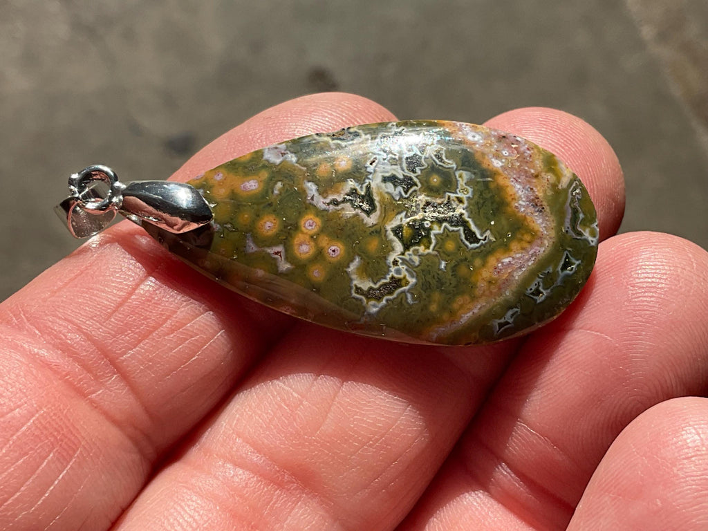 8g Ocean Jasper Pendant 2B