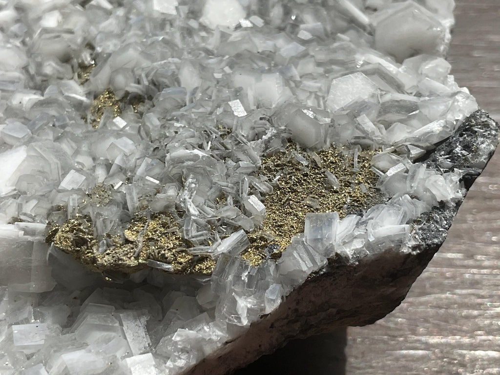 356g “Biscuit Calcite” with Pyrite Specimen from Hunan, China
