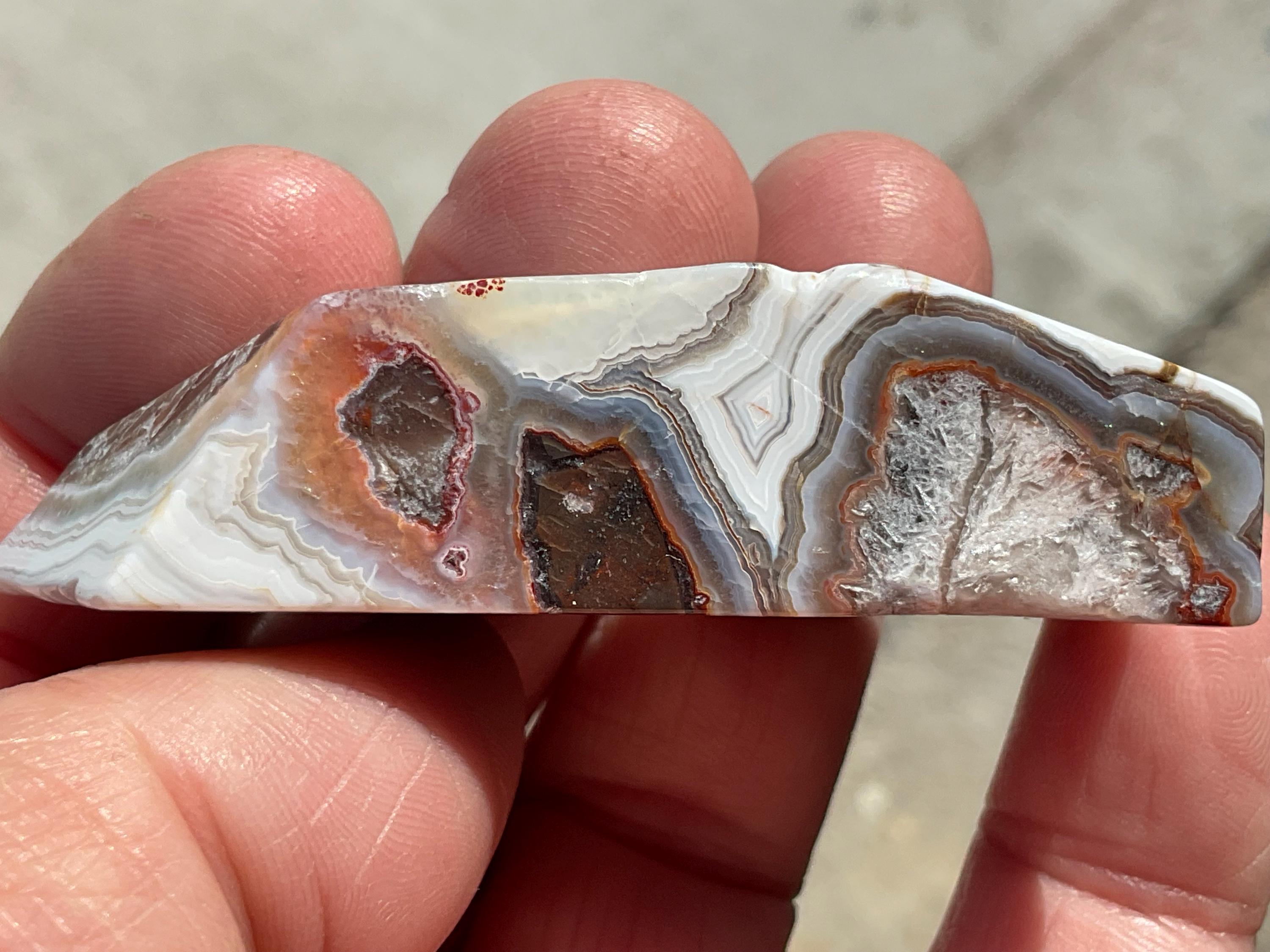 42g Mexican Crazy Lace Agate Freeform 10B