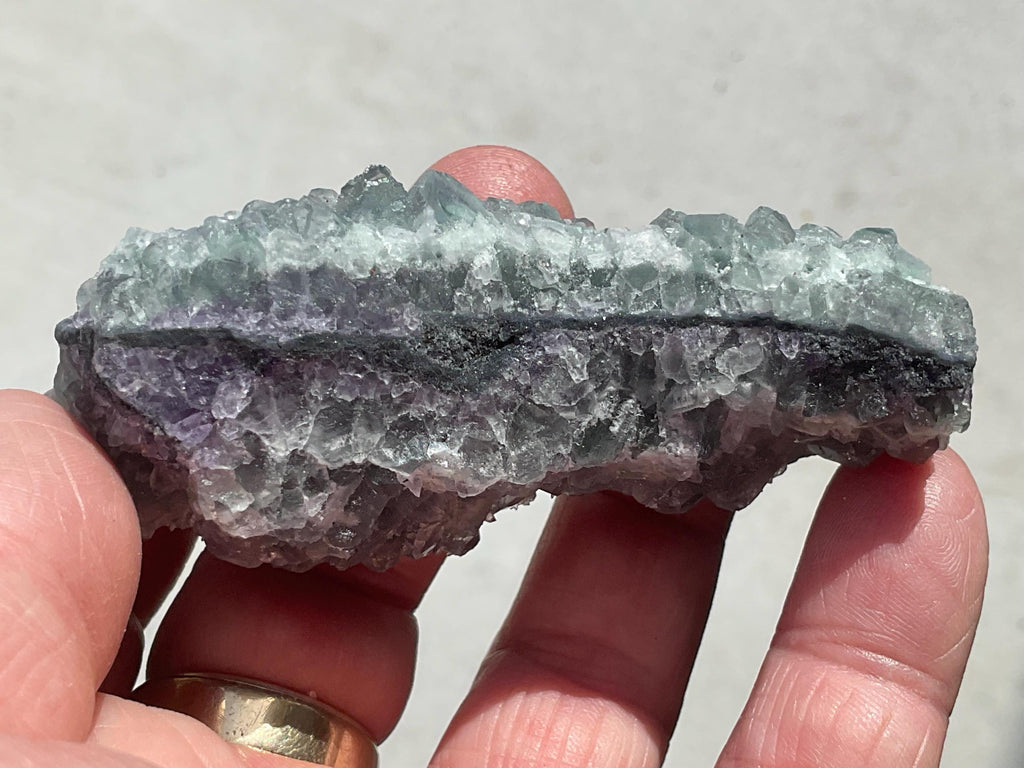 RESERVED FOR MEREDITH **114g Purple/Green Chinese Sugar Fluorite Specimen 7B