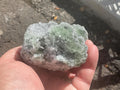 356g Clear Columnar Calcite with Quartz and Fluorite from Fujian, China
