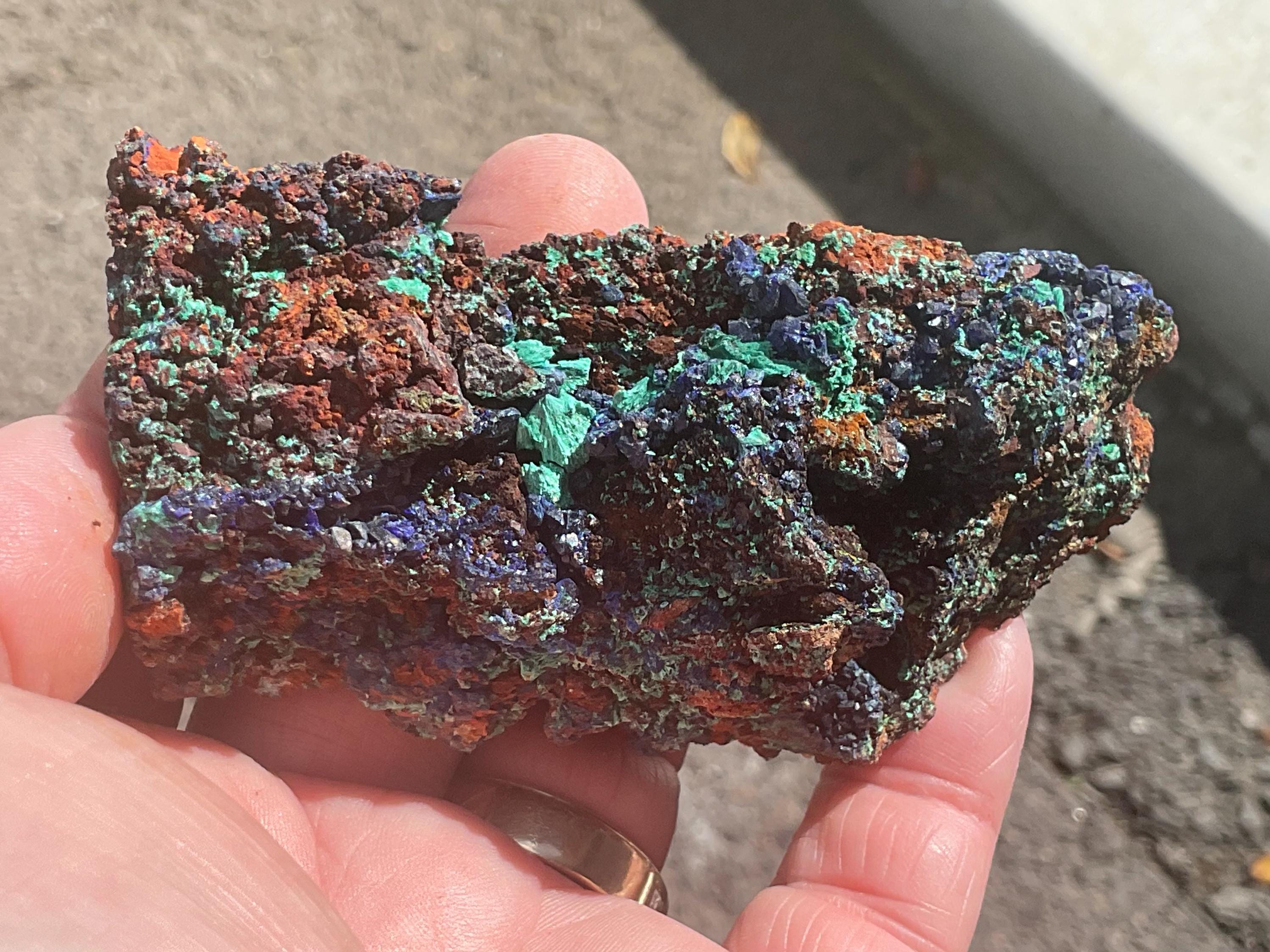 170g Azurite with Malachite Specimen 4C from Anhui, China