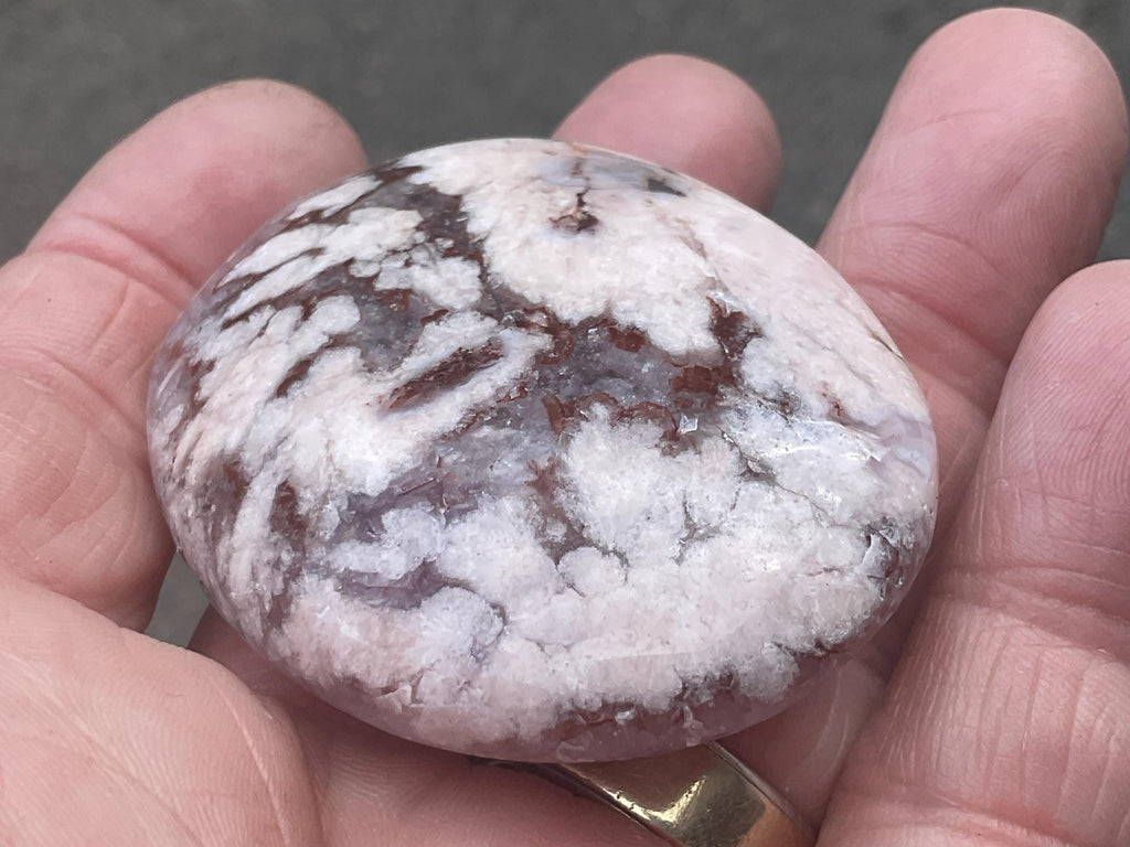 68g Flower Agate Palmstone C