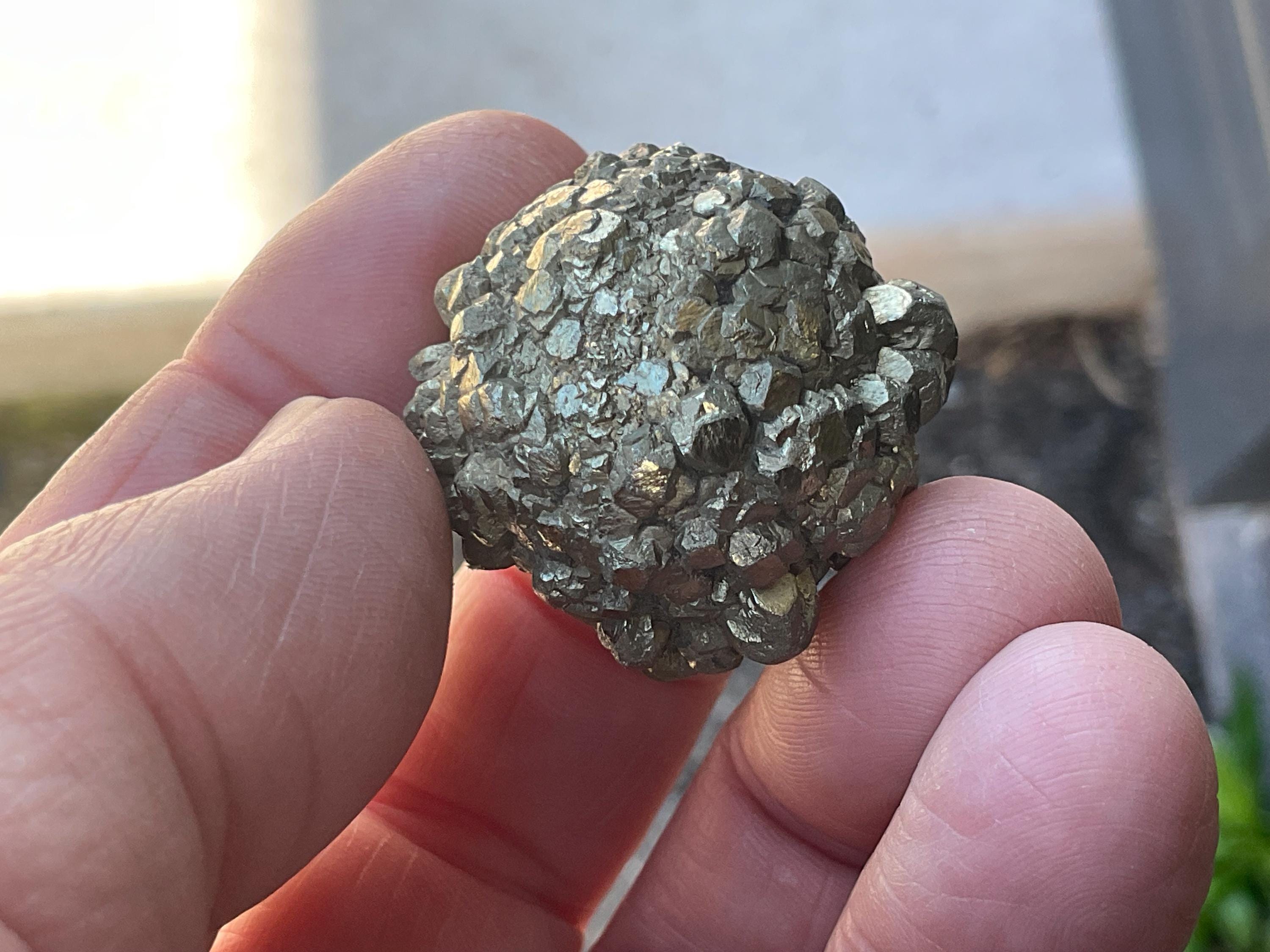46g Natural Indonesian Pyrite after Marcasite Nodule 2C