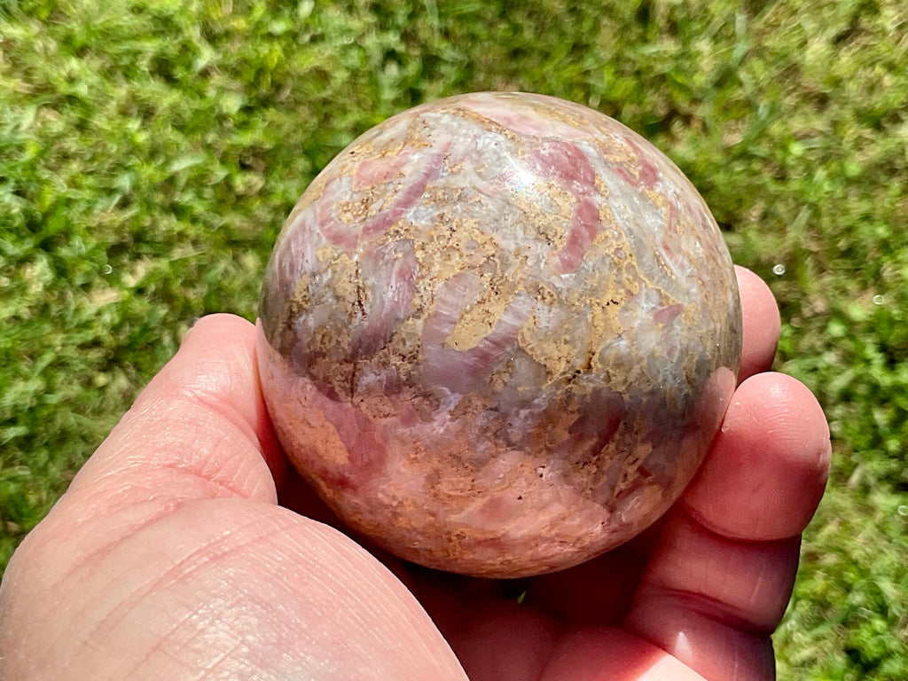 337g Strawberry Jasper Sphere 1C