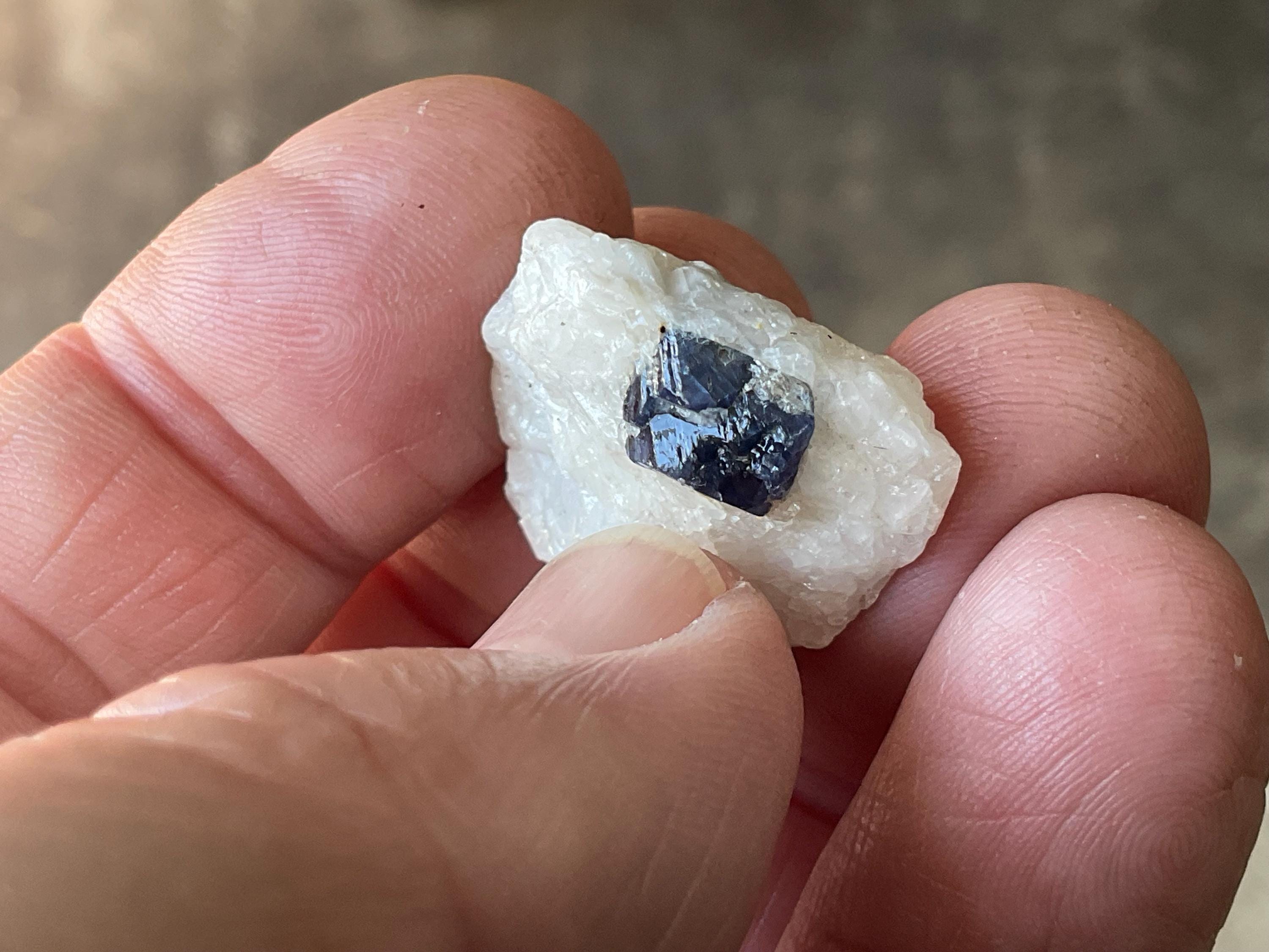 7g Natural Blue Spinel and Mica in Matrix Specimen 5