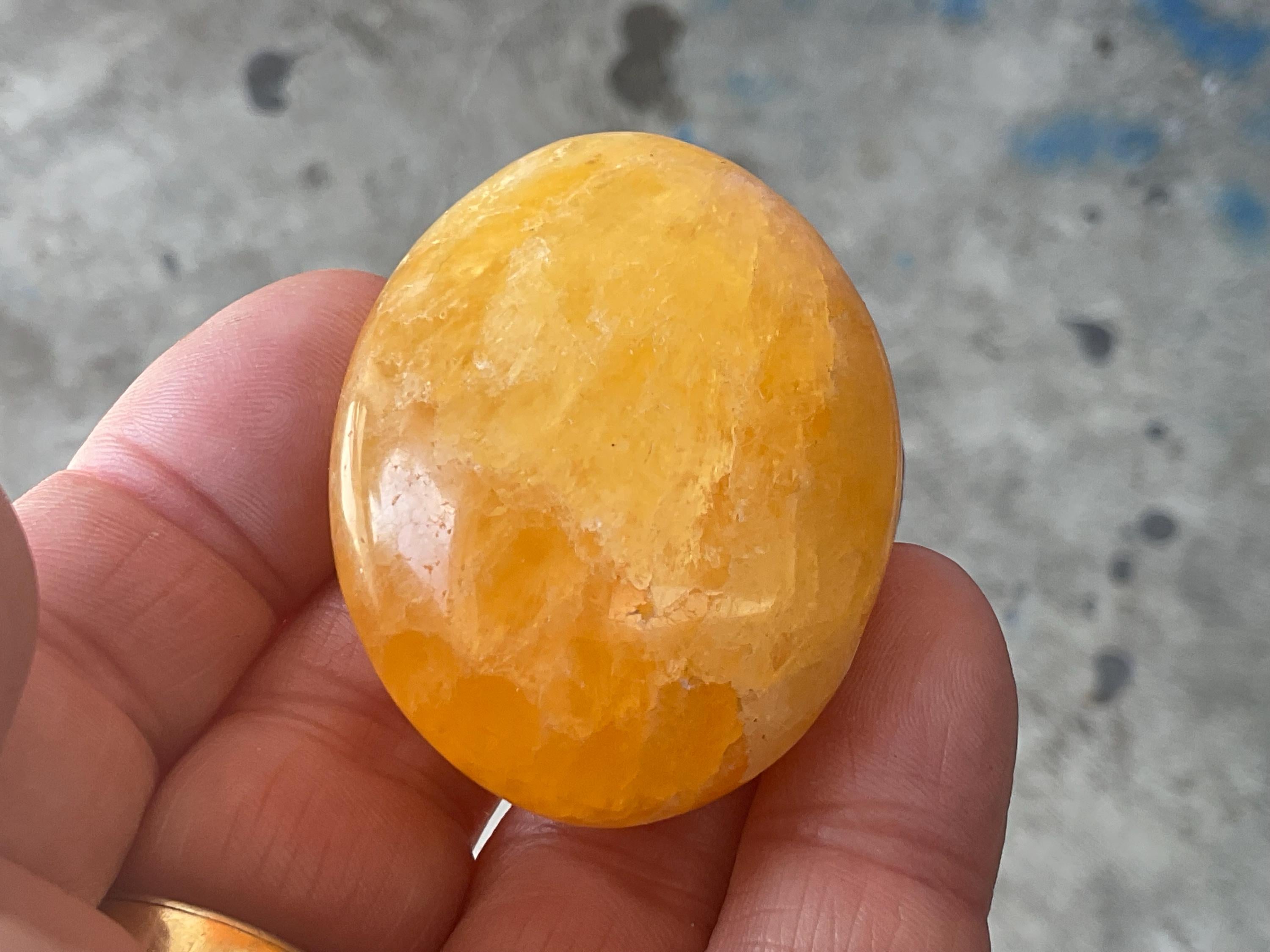 62g “Orange Fire” Calcite Palmstone 2B