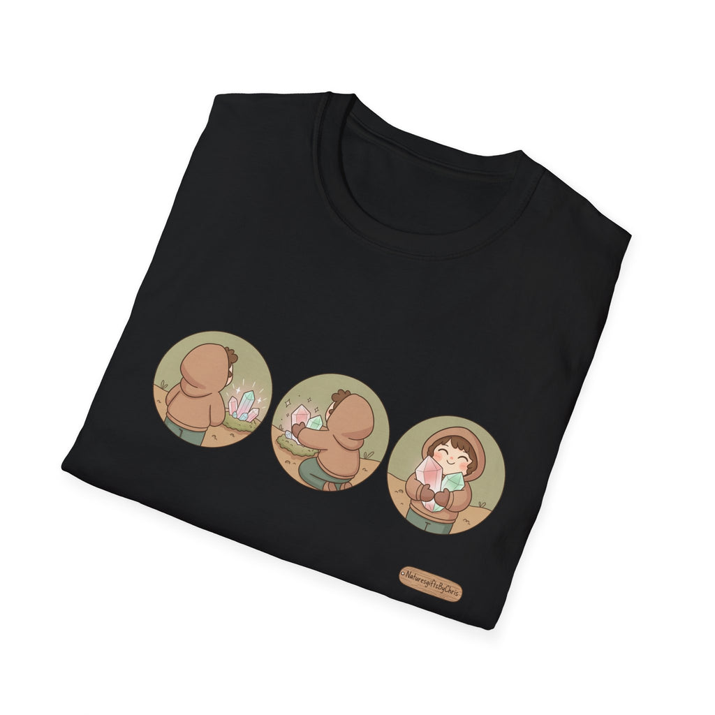 Women’s Tee Cute Three-Panel Crystal Find