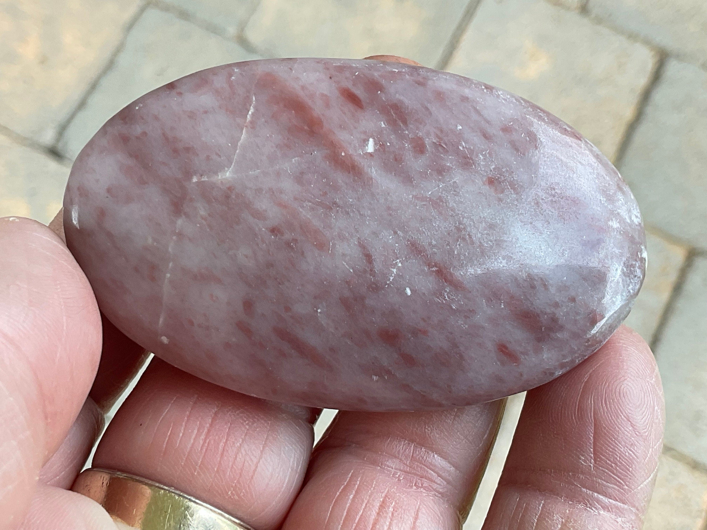 58g Pakistan Strawberry Jasper Palmstone 4A