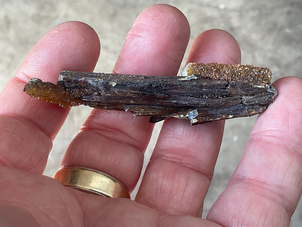 24g Stibiconite with Druzy Quartz Specimen 2B from Hunan, China