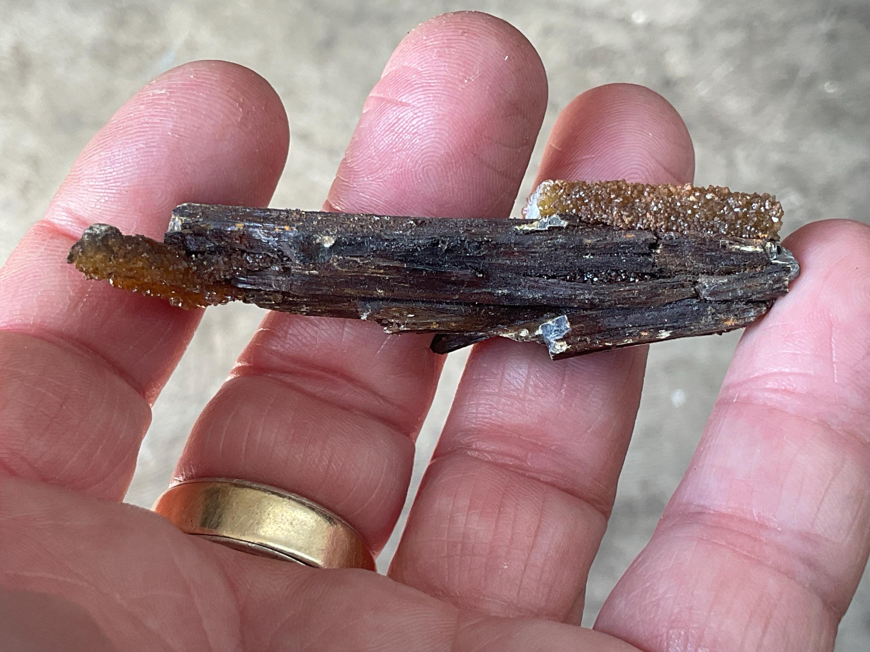 24g Stibiconite with Druzy Quartz Specimen 2B from Hunan, China