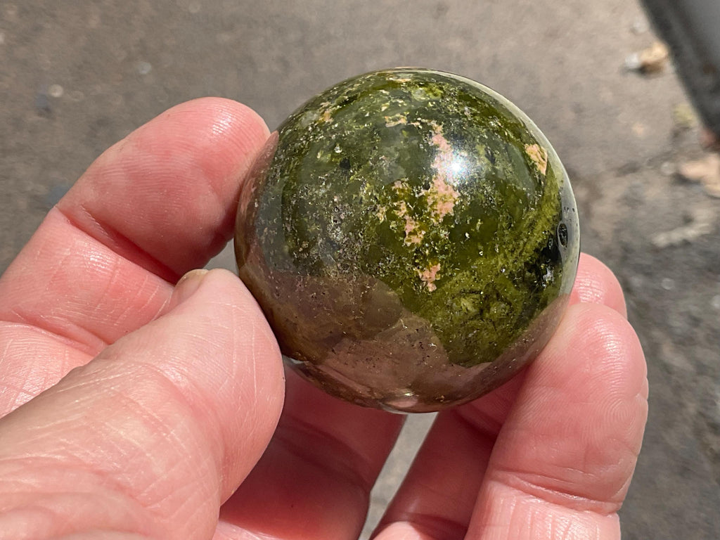 122g Unakite Sphere 3B