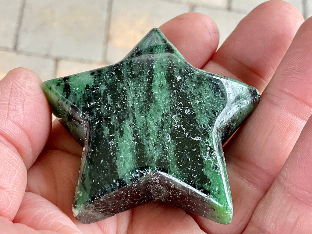 83g Ruby in Zoisite Polished Star 3A