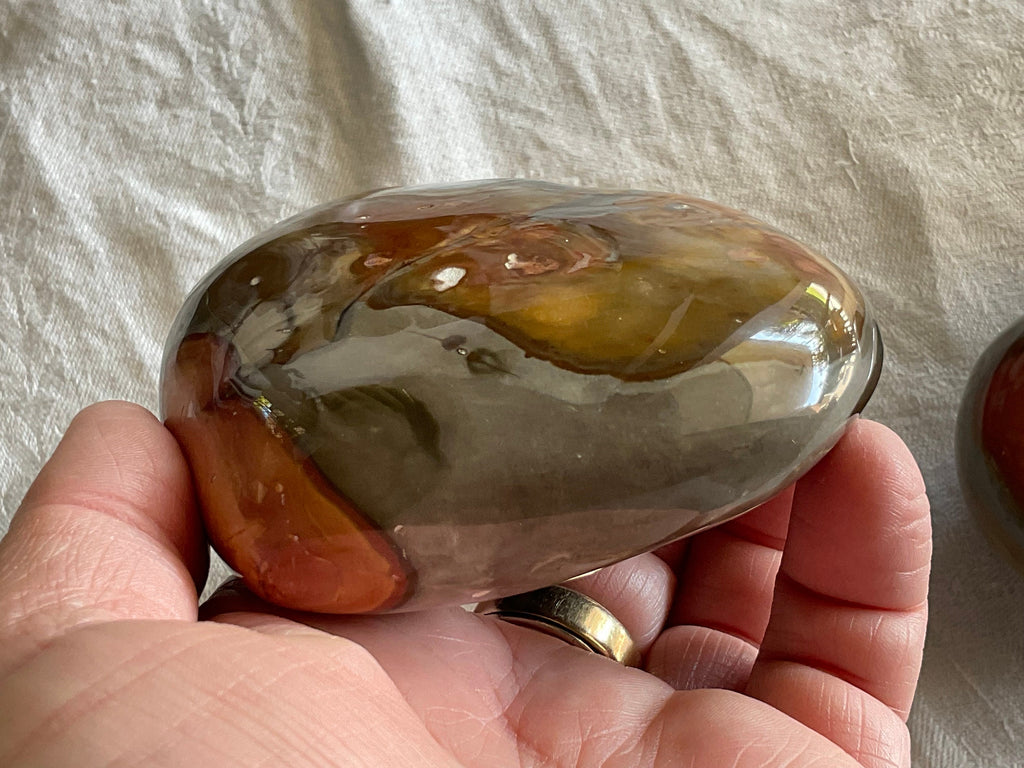 354g Polychrome Jasper Heart 2A