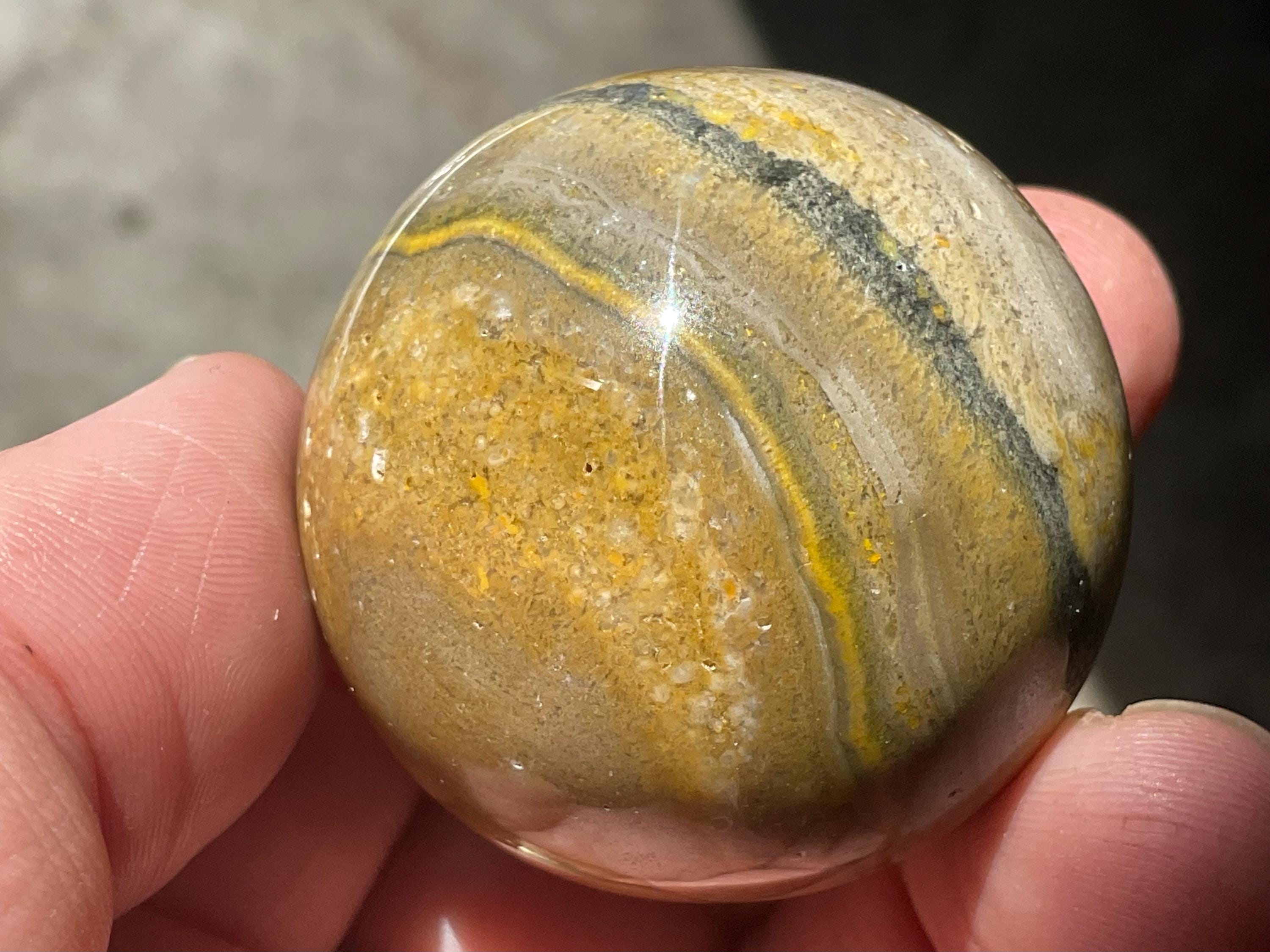 88g Indonesian Bee Jasper Sphere 1A
