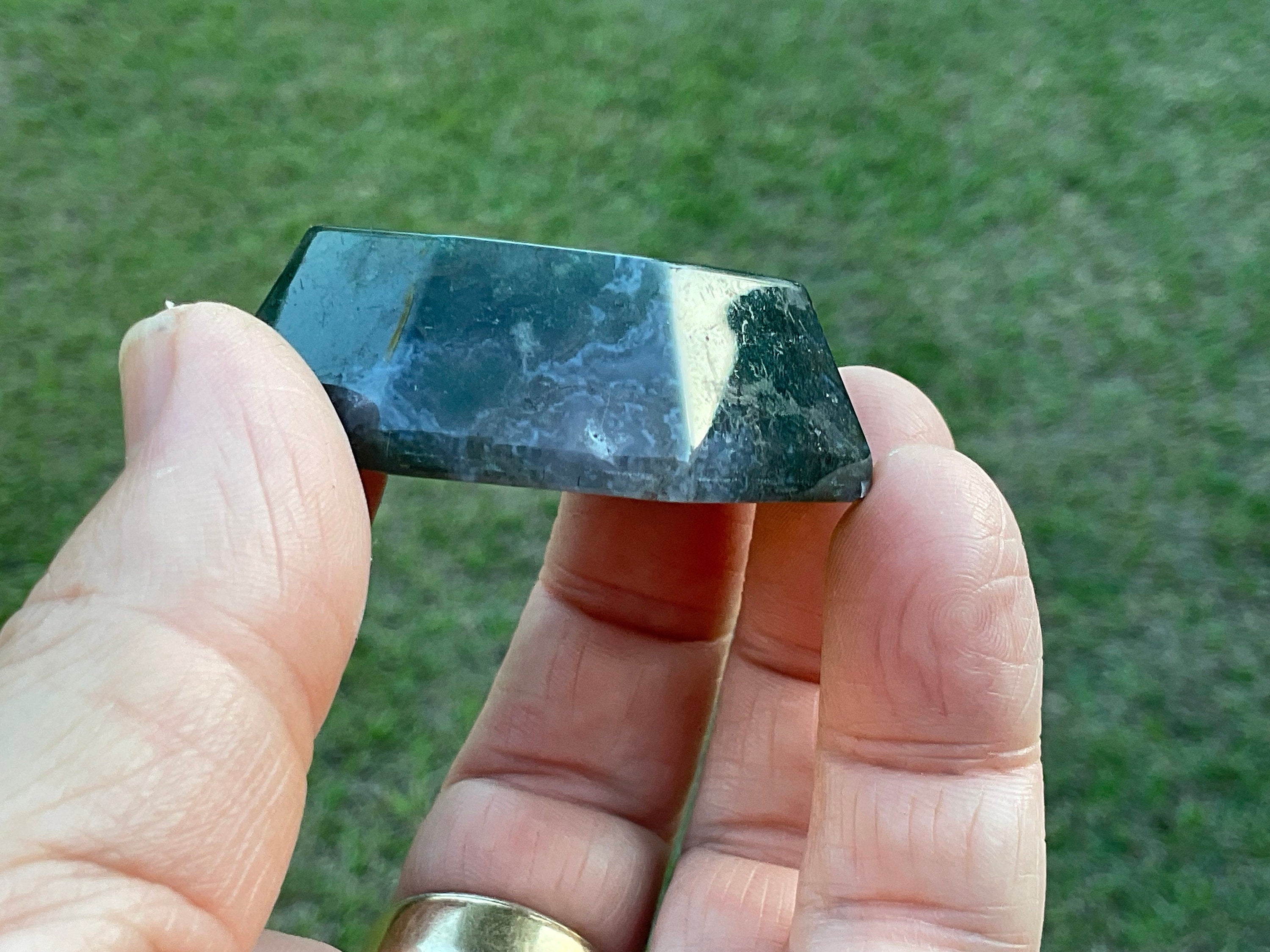 58g Moss Agate Trinket Bowl 4B