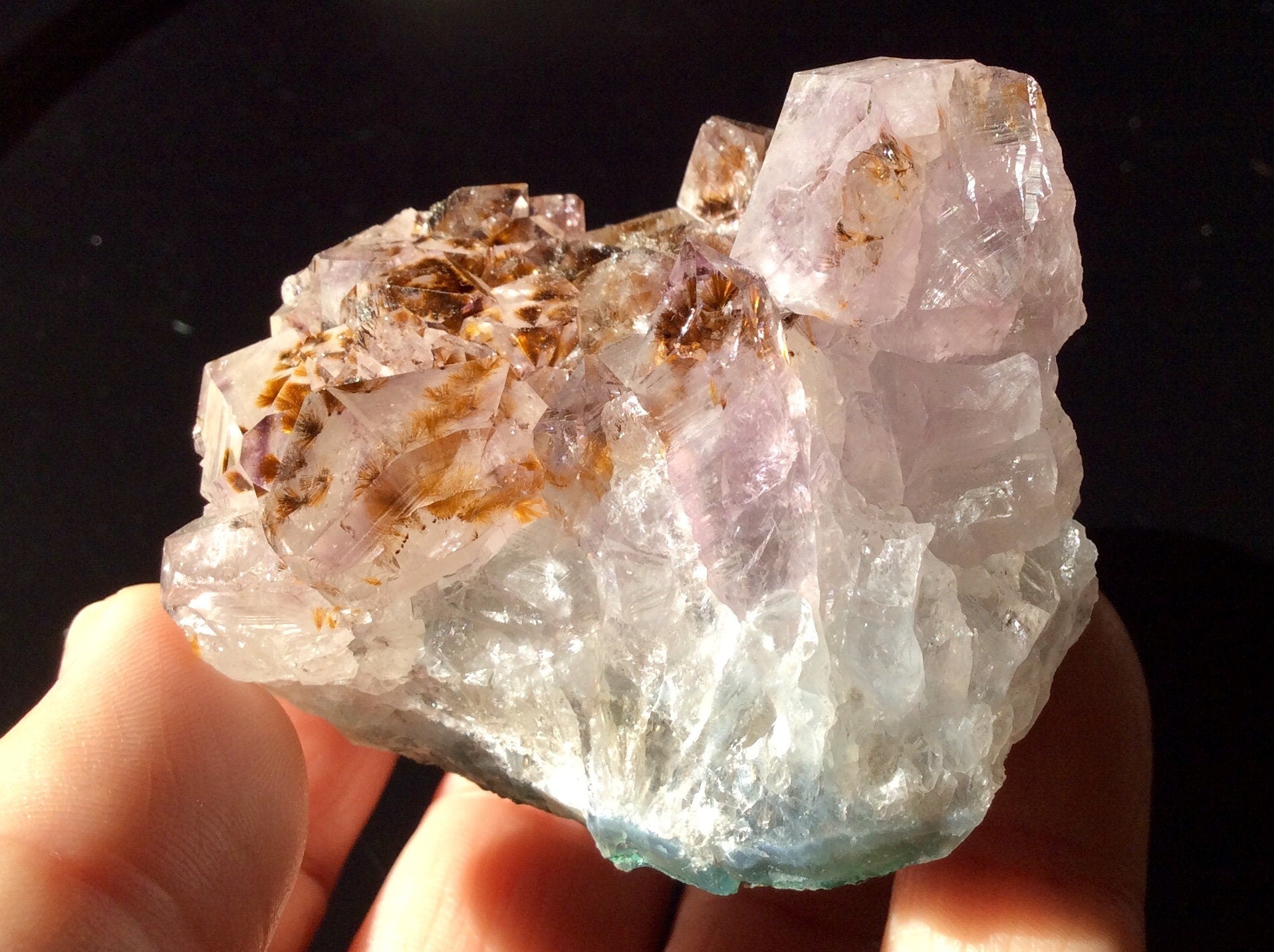 164g Light Amethyst Geode piece 2A