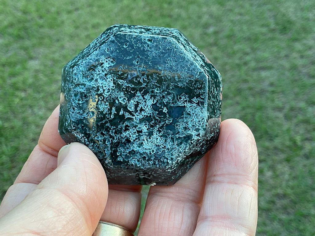53g Moss Agate Trinket Bowl 5A