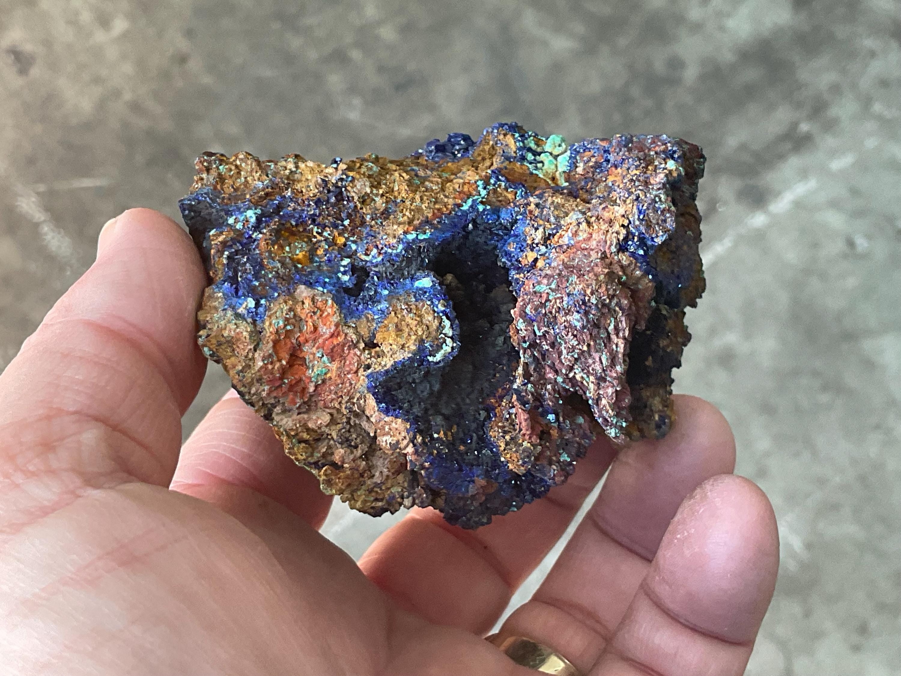 224g Azurite with Malachite Specimen 6A from Anhui, China