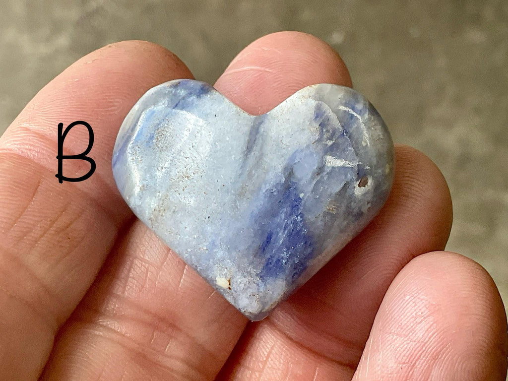 14g Afghanite Heart 2B