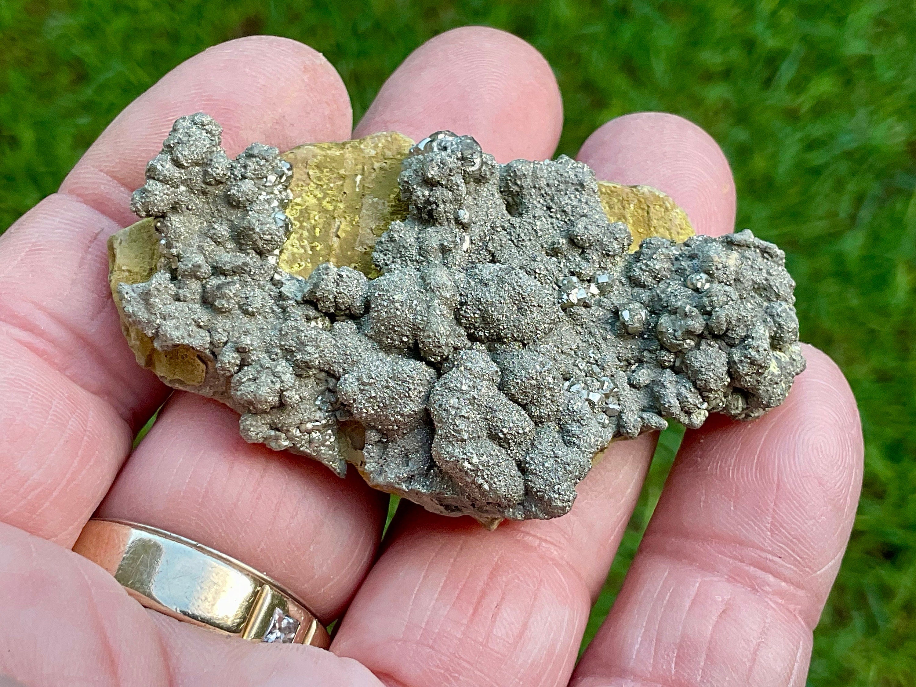 50g Pyrite on Limonite Specimen 1C