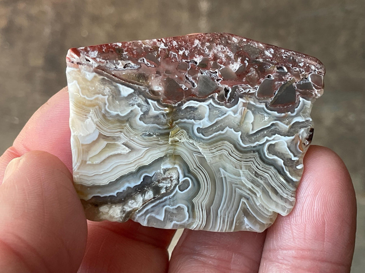 42g Mexican Crazy Lace Agate Freeform 16B