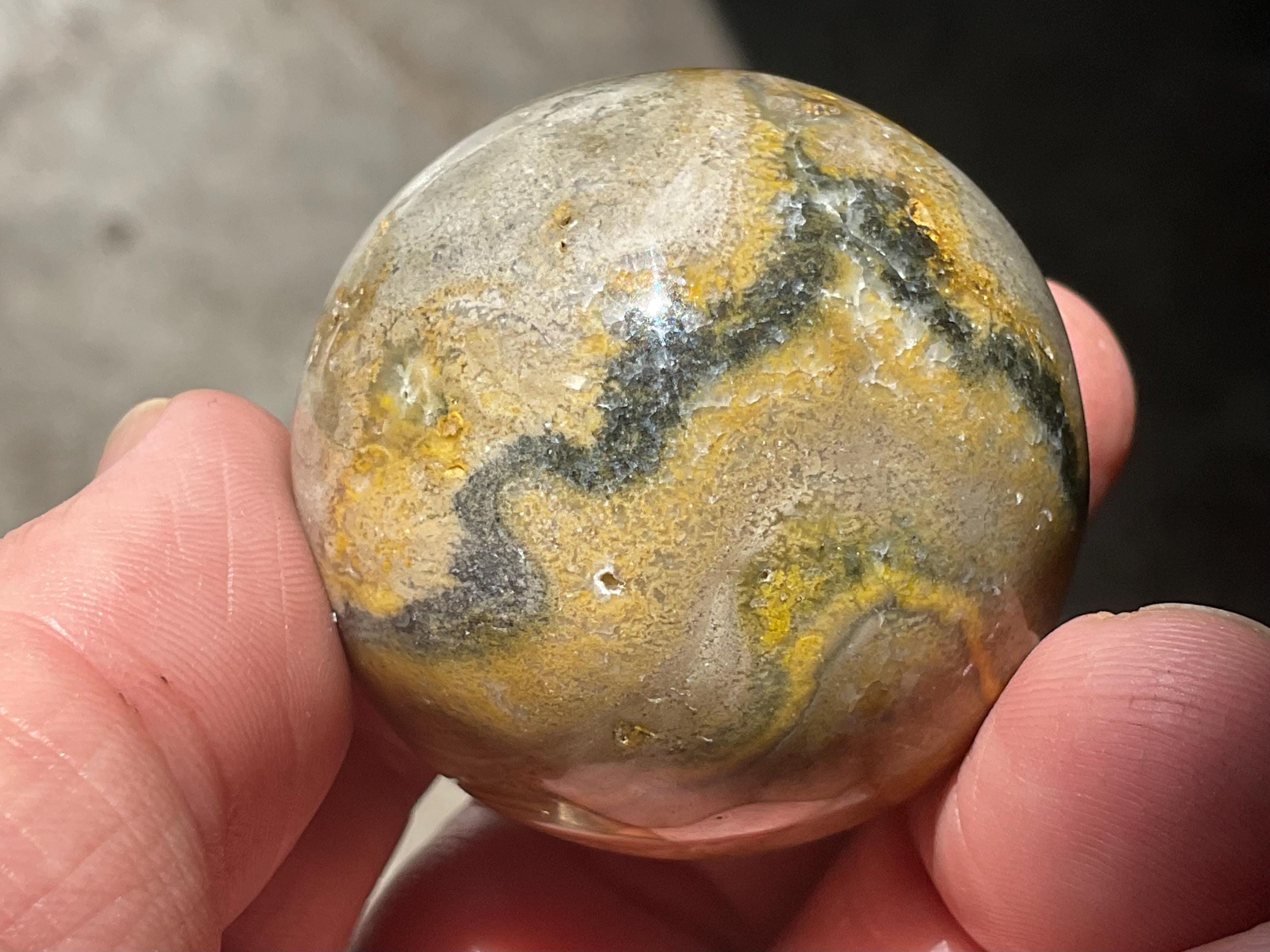 88g Indonesian Bee Jasper Sphere 1A