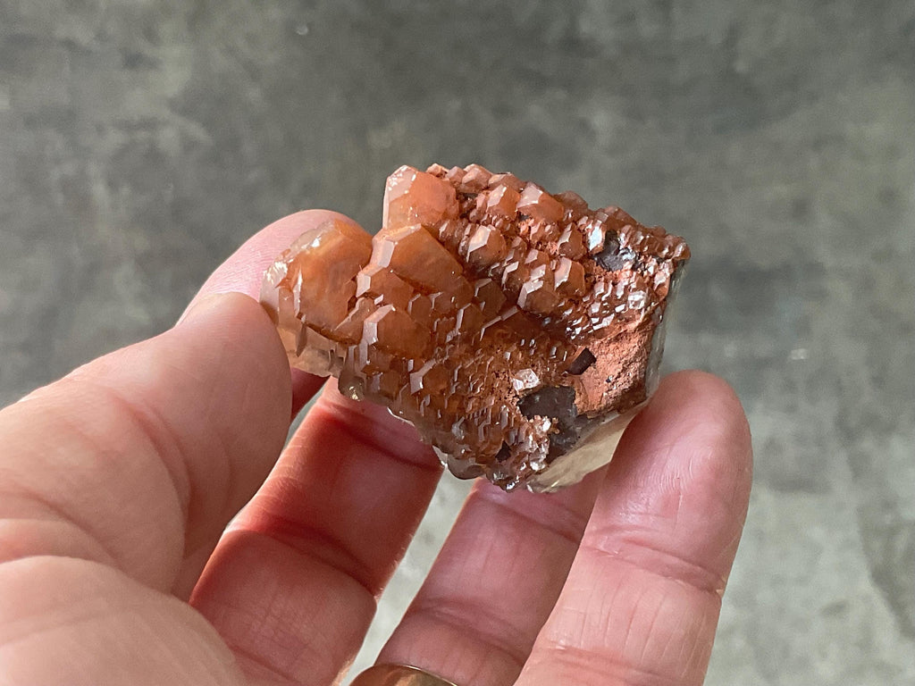 70g “Red Pagoda” Calcite Specimen 8A from Hubei, China