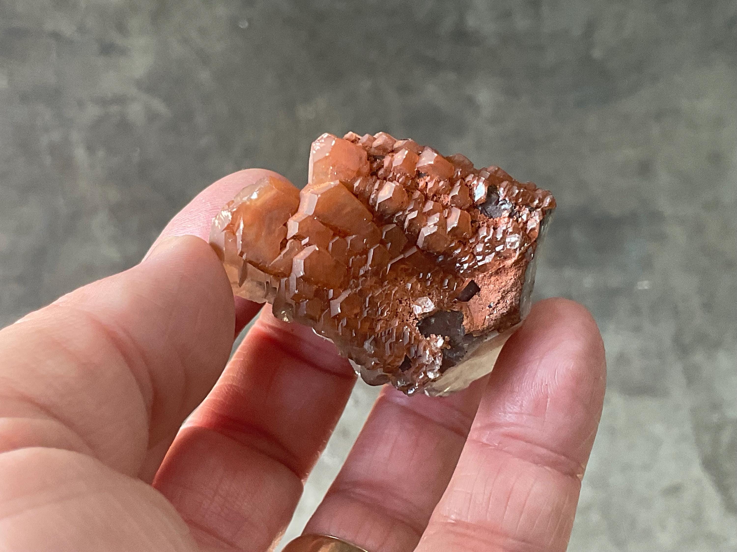 70g “Red Pagoda” Calcite Specimen 8A from Hubei, China